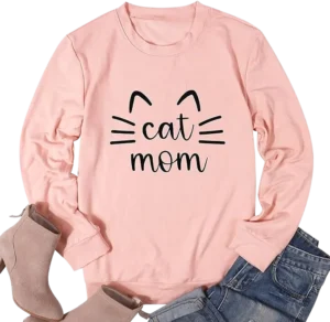 Cat Mom Gift 1 - Cat Mom Sweatshirt
