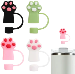 Cat Mom Gift 3 - Cat Paw Straw Topper