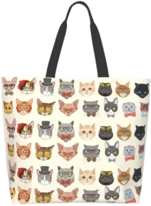 Cat Mom Gift 4 - Cat Reusable Tote Bag